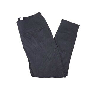 Fabletics L Trinity High-Waisted Capri Leggings Pockets Black 4271